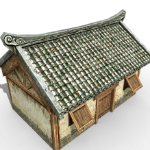 中国古代民居-室外建筑-古建筑-cg模型-3d城
