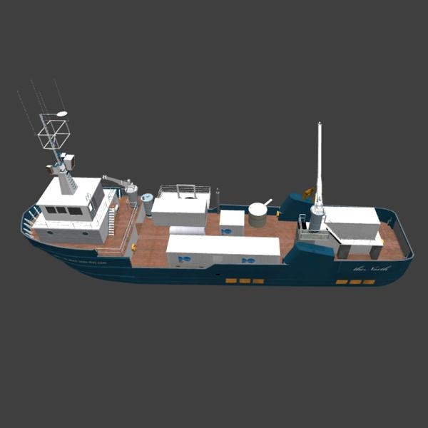 货运轮船-船舶-VR/AR模型-3D城