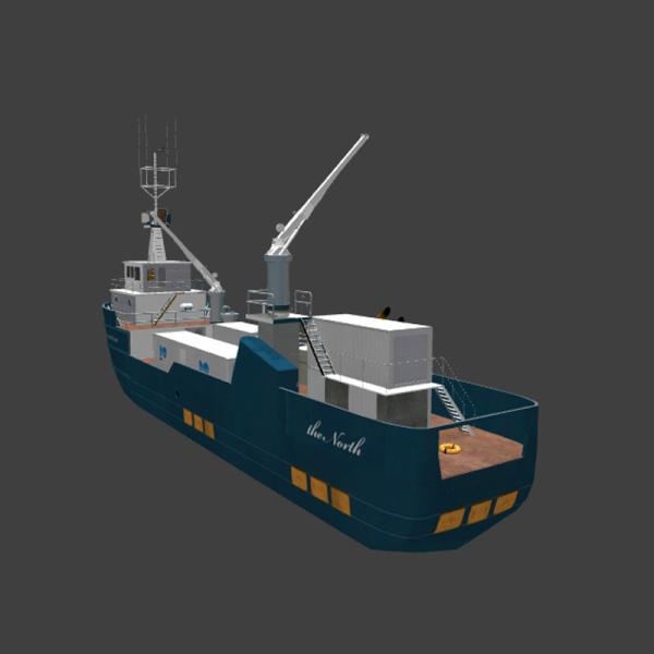 货运轮船-船舶-VR/AR模型-3D城