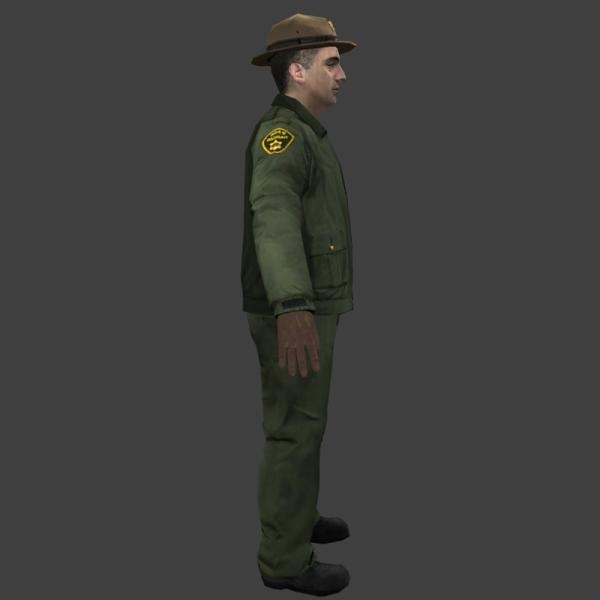 警察-角色人体-VR/AR模型-3D城