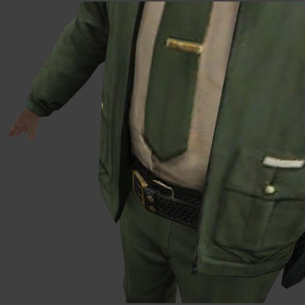 警察-角色人体-VR/AR模型-3D城