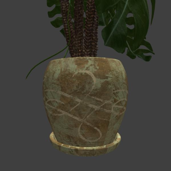 大叶盆栽-动植物-VR/AR模型-3D城