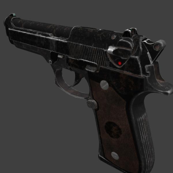 M951-军事-枪炮-VR/AR模型-3D城