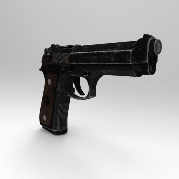 M951-军事-枪炮-VR/AR模型-3D城