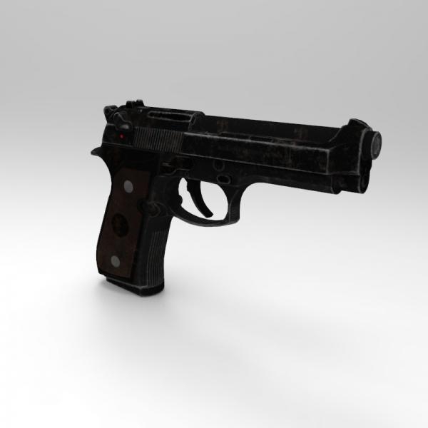 M951-军事-枪炮-VR/AR模型-3D城