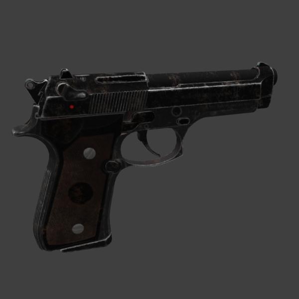 M951-军事-枪炮-VR/AR模型-3D城