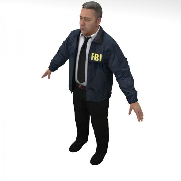 警察-角色人体-男人-3D打印模型-3D城