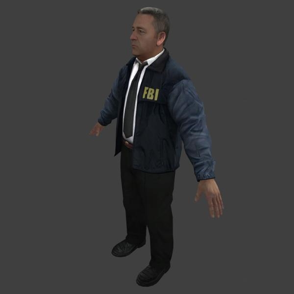 警察-角色人体-男人-3D打印模型-3D城