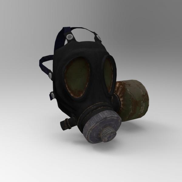 防毒面具-军事-装备-VR/AR模型-3D城