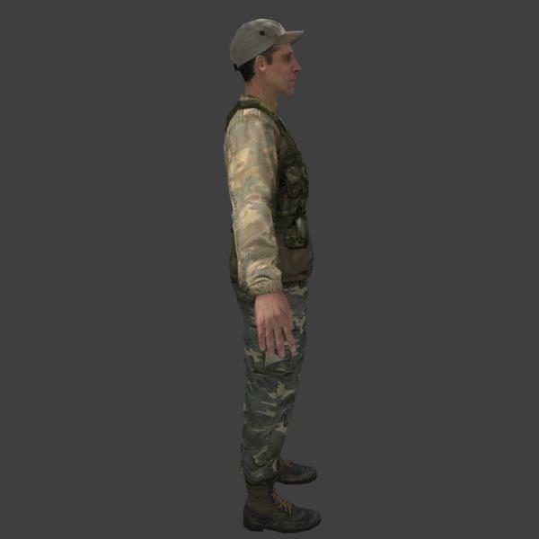 军人-角色人体-男人-3D打印模型-3D城