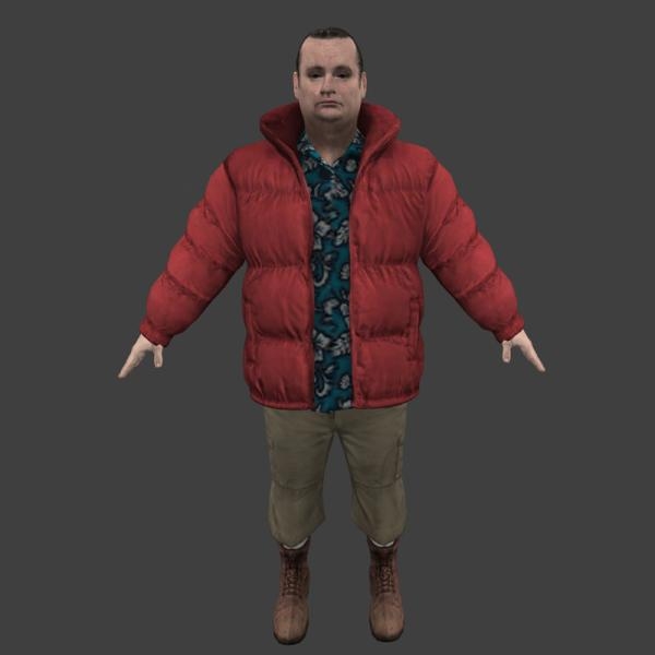 男性角色-角色人体-VR/AR模型-3D城