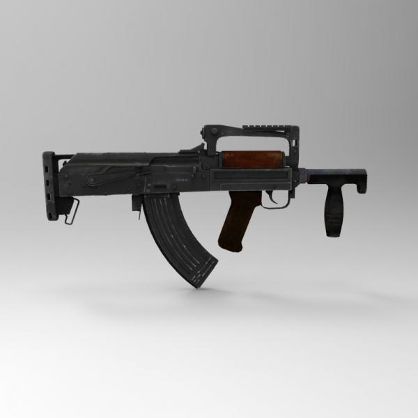 Groza-军事-枪炮-VR/AR模型-3D城