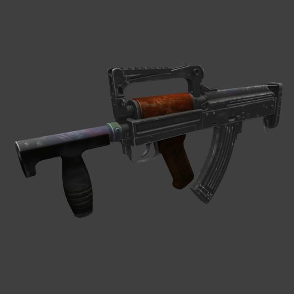 Groza-军事-枪炮-VR/AR模型-3D城