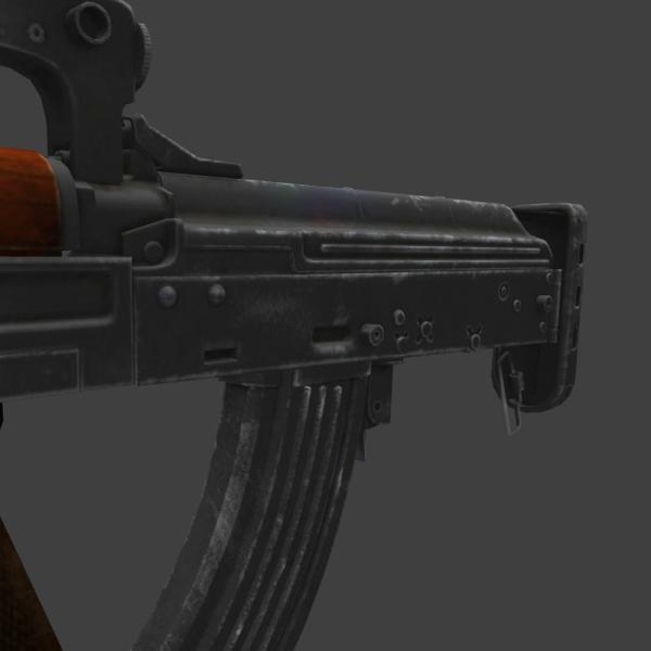 Groza-军事-枪炮-VR/AR模型-3D城