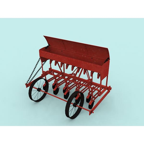 谷物条播机-科技-工具-VR/AR模型-3D城