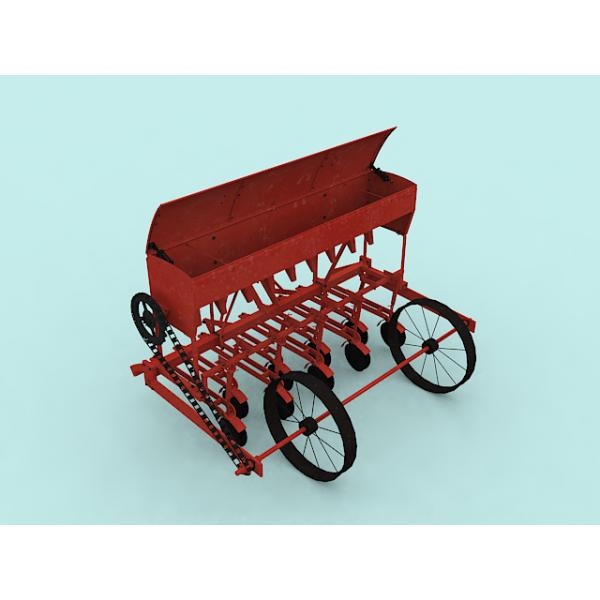 谷物条播机-科技-工具-VR/AR模型-3D城