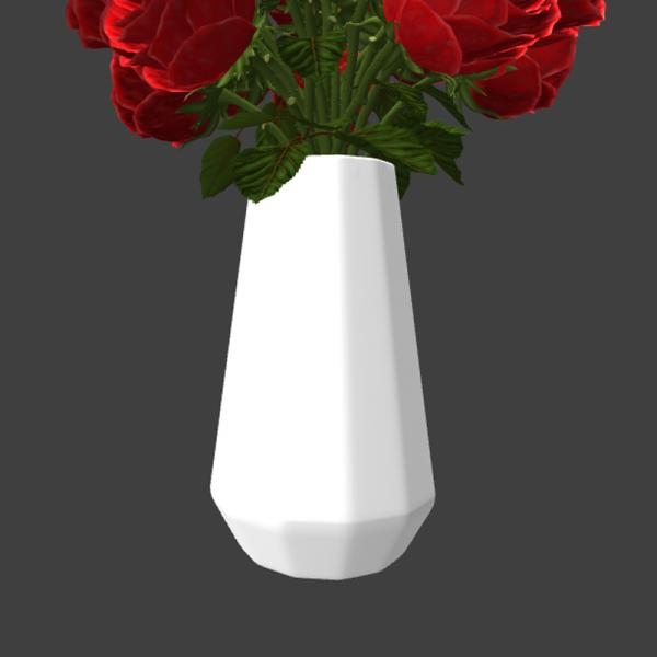红色玫瑰花-动植物-VR/AR模型-3D城