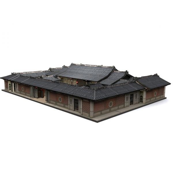 李家大院-建筑-VR/AR模型-3D城
