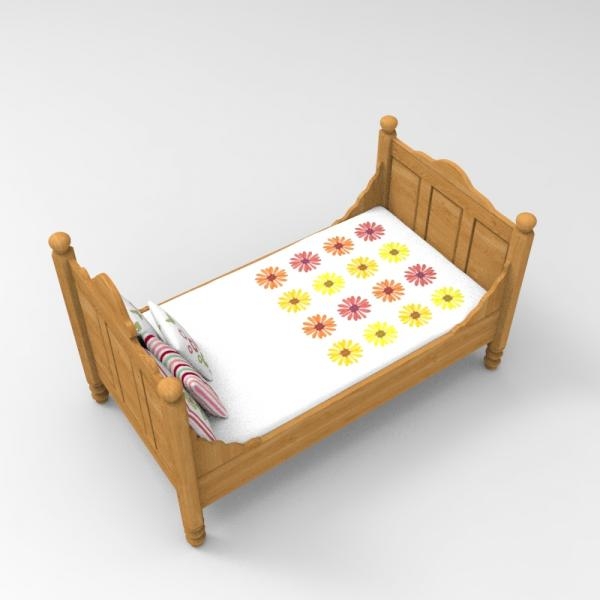 儿童床-家居-床-3D打印模型-3D城