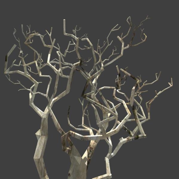 枯木植物-动植物-VR/AR模型-3D城