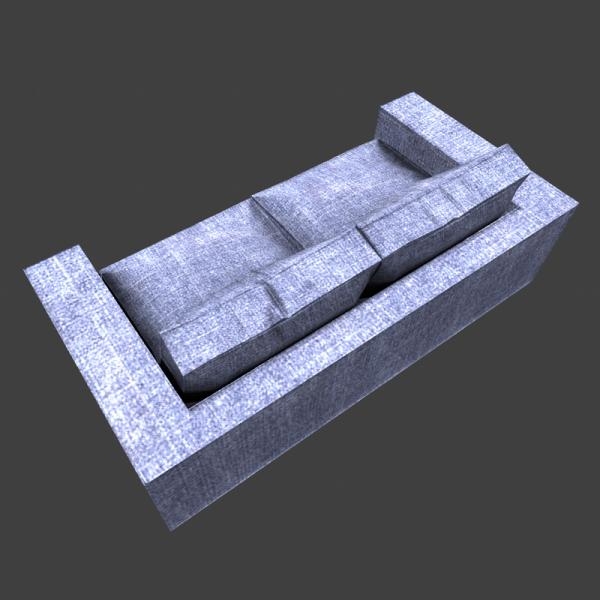 沙发-家居-VR/AR模型-3D城
