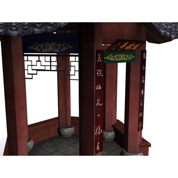 亭子-建筑-VR/AR模型-3D城