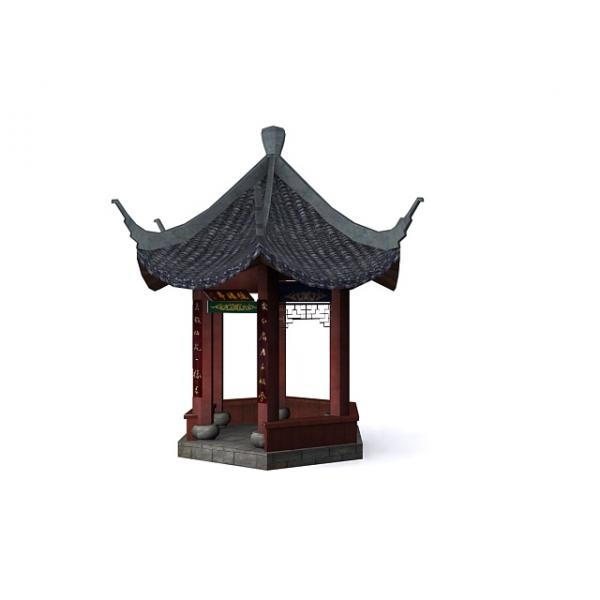 亭子-建筑-VR/AR模型-3D城