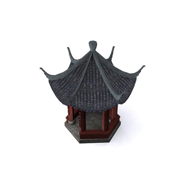亭子-建筑-VR/AR模型-3D城