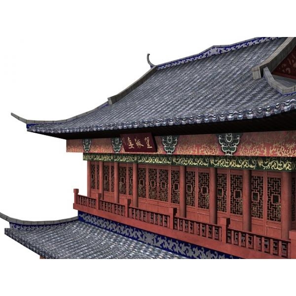 望海楼-建筑-VR/AR模型-3D城
