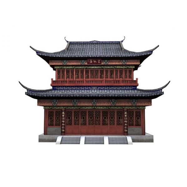 望海楼-建筑-VR/AR模型-3D城