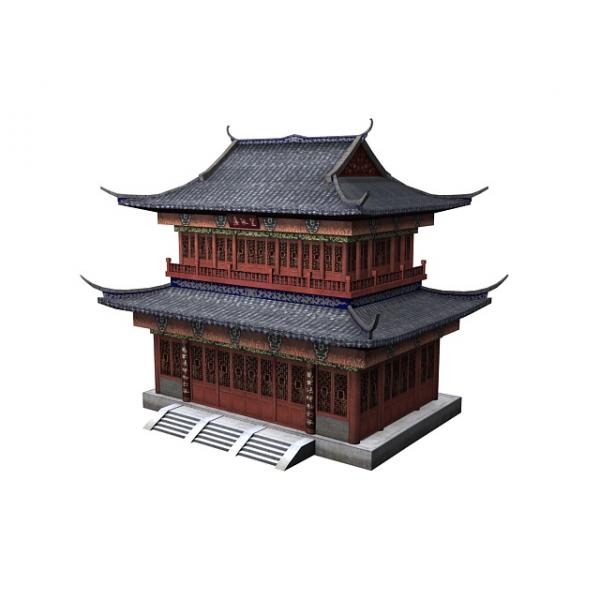 望海楼-建筑-VR/AR模型-3D城
