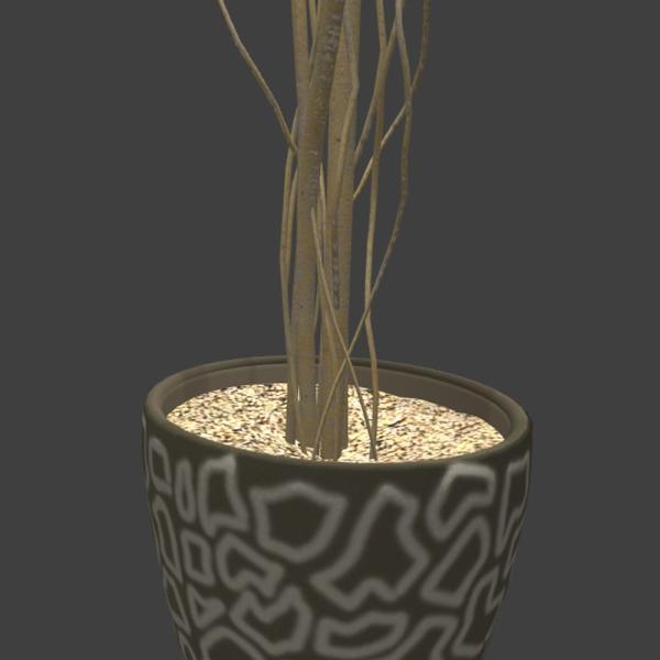 紫色小花盆栽-动植物-VR/AR模型-3D城