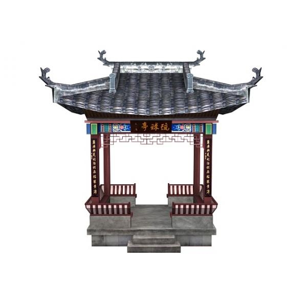 琉球亭-建筑-VR/AR模型-3D城