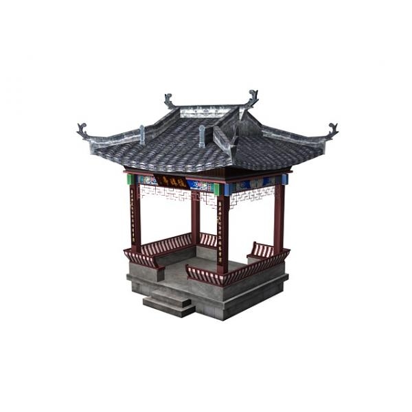 琉球亭-建筑-VR/AR模型-3D城