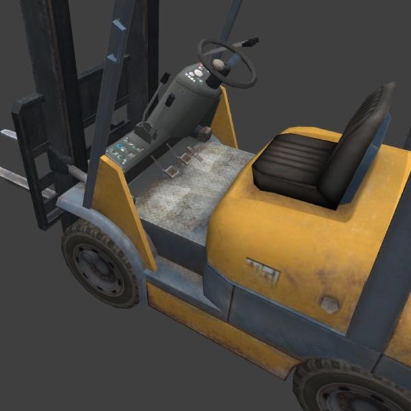 叉车-汽车-VR/AR模型-3D城