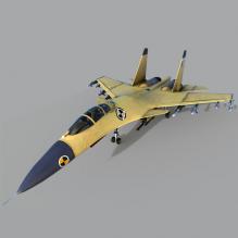 中国空军歼15战机 3d模型