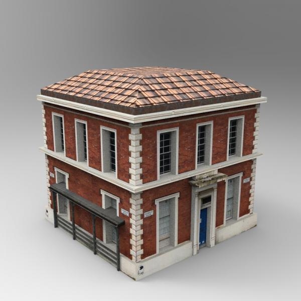 欧洲风格建筑-建筑-住宅-3D打印模型-3D城