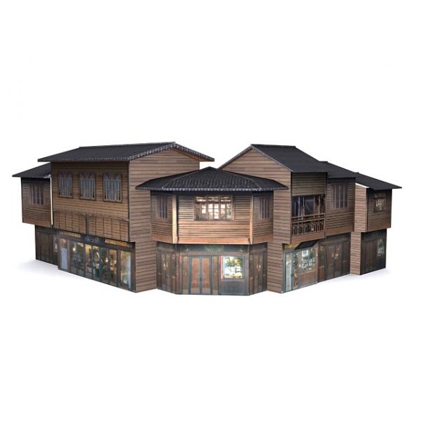 木屋-建筑-VR/AR模型-3D城