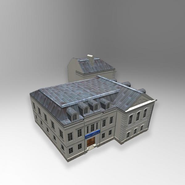 欧洲风格建筑-建筑-住宅-3D打印模型-3D城