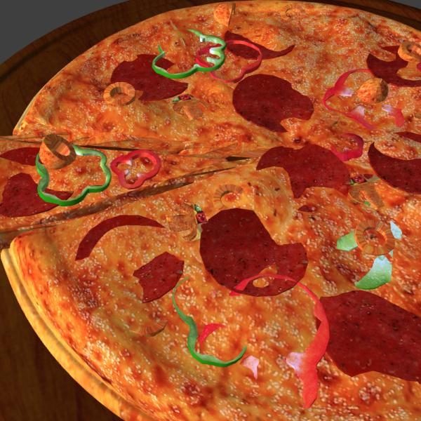 披萨-文体生活-杂食-VR/AR模型-3D城