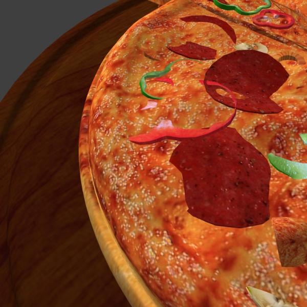 披萨-文体生活-杂食-VR/AR模型-3D城