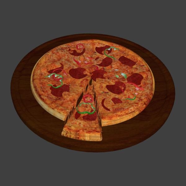 披萨-文体生活-杂食-VR/AR模型-3D城