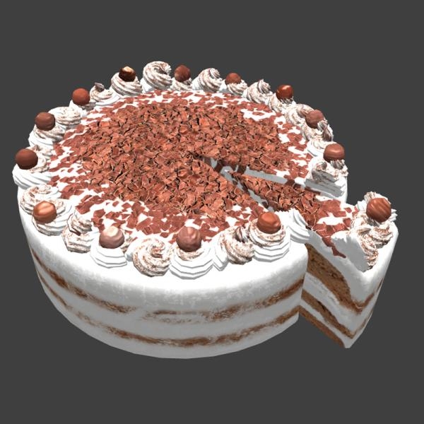 蛋糕-文体生活-杂食-VR/AR模型-3D城