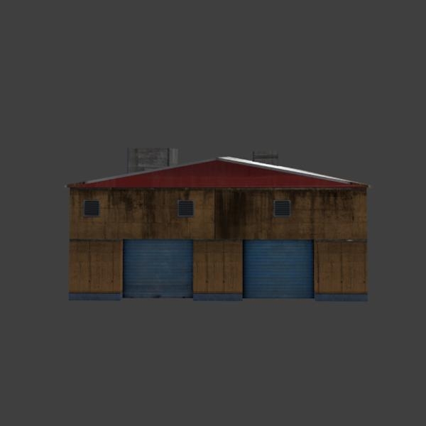 破旧厂房-建筑-VR/AR模型-3D城