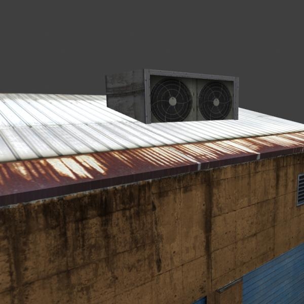 破旧厂房-建筑-VR/AR模型-3D城
