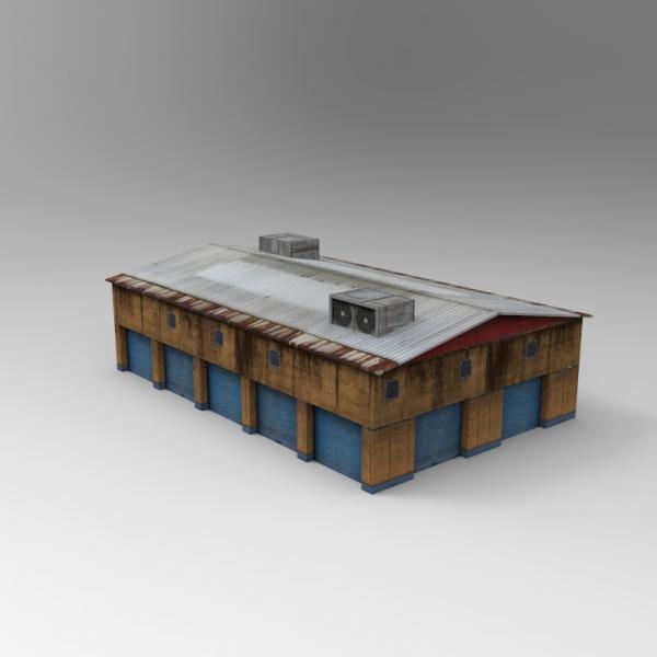 破旧厂房-建筑-VR/AR模型-3D城