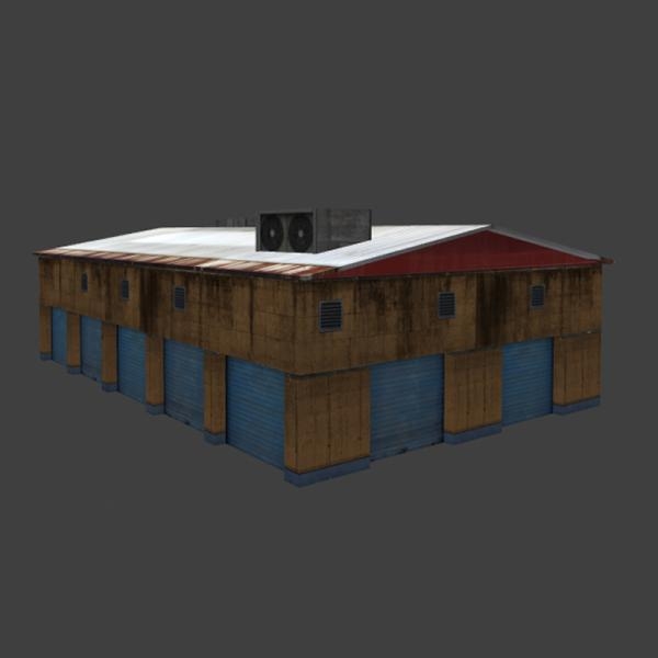 破旧厂房-建筑-VR/AR模型-3D城