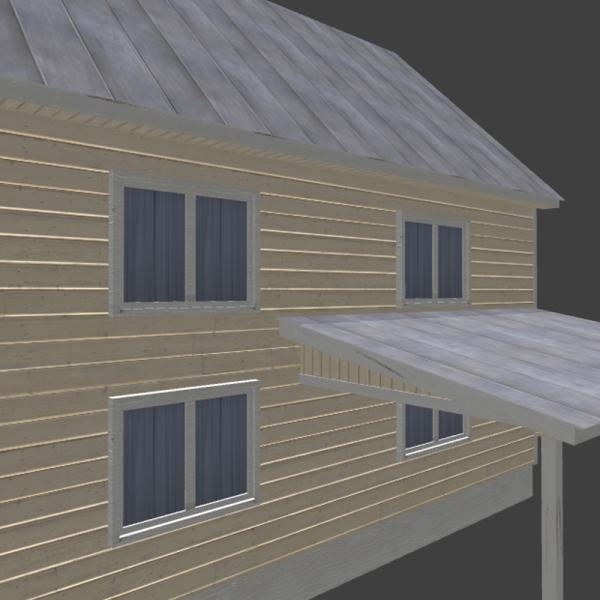 欧洲风格别墅-建筑-VR/AR模型-3D城