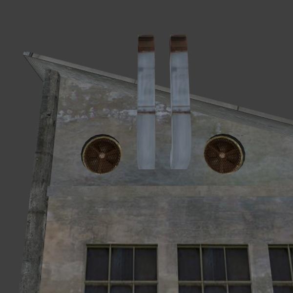 破旧工厂-建筑-VR/AR模型-3D城