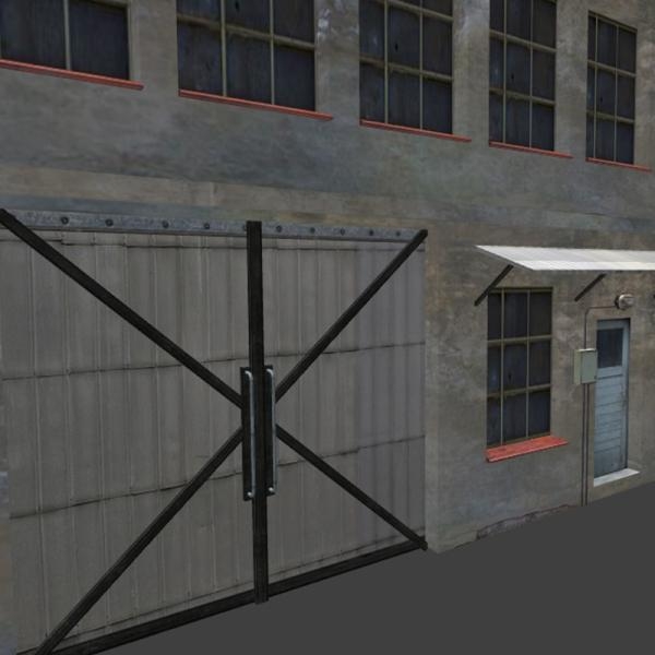 破旧工厂-建筑-VR/AR模型-3D城
